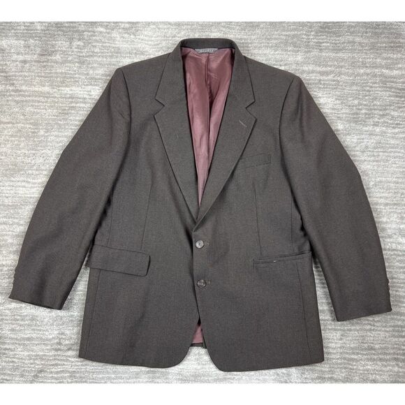 Vintage Levi Strauss Blazer‎ Mens 46R Brown 2 Button Business Class Sportcoat - Picture 1 of 13